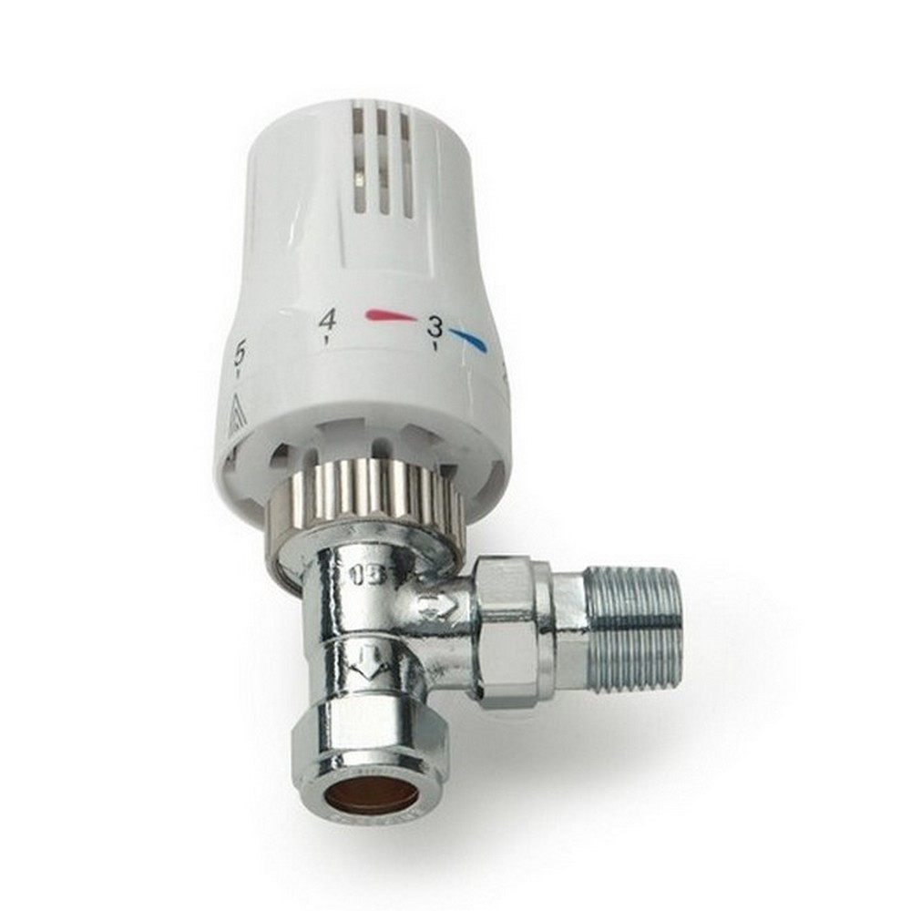 Kartell K-Therm Style Chrome Angled Thermostatic Valve