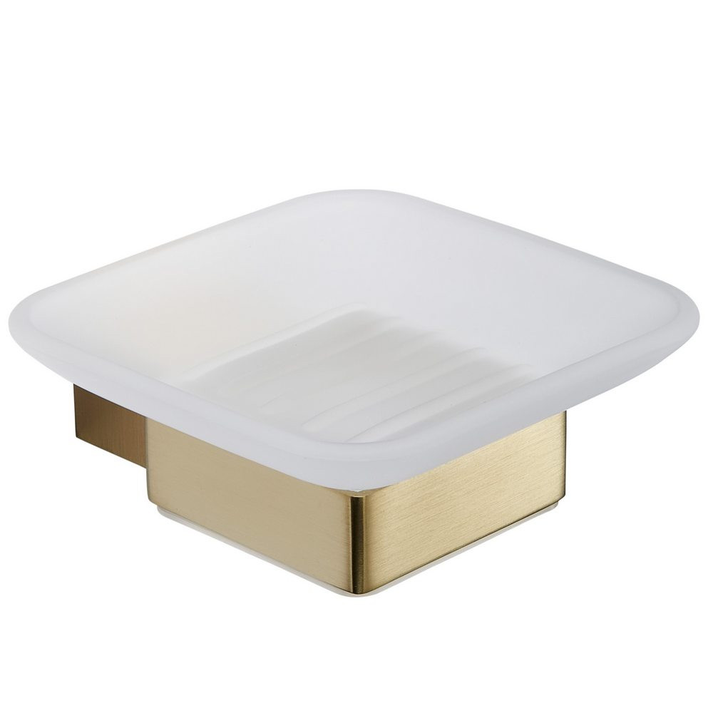 Kartell K Vit Premium Brushed Brass Soap Dish Holder