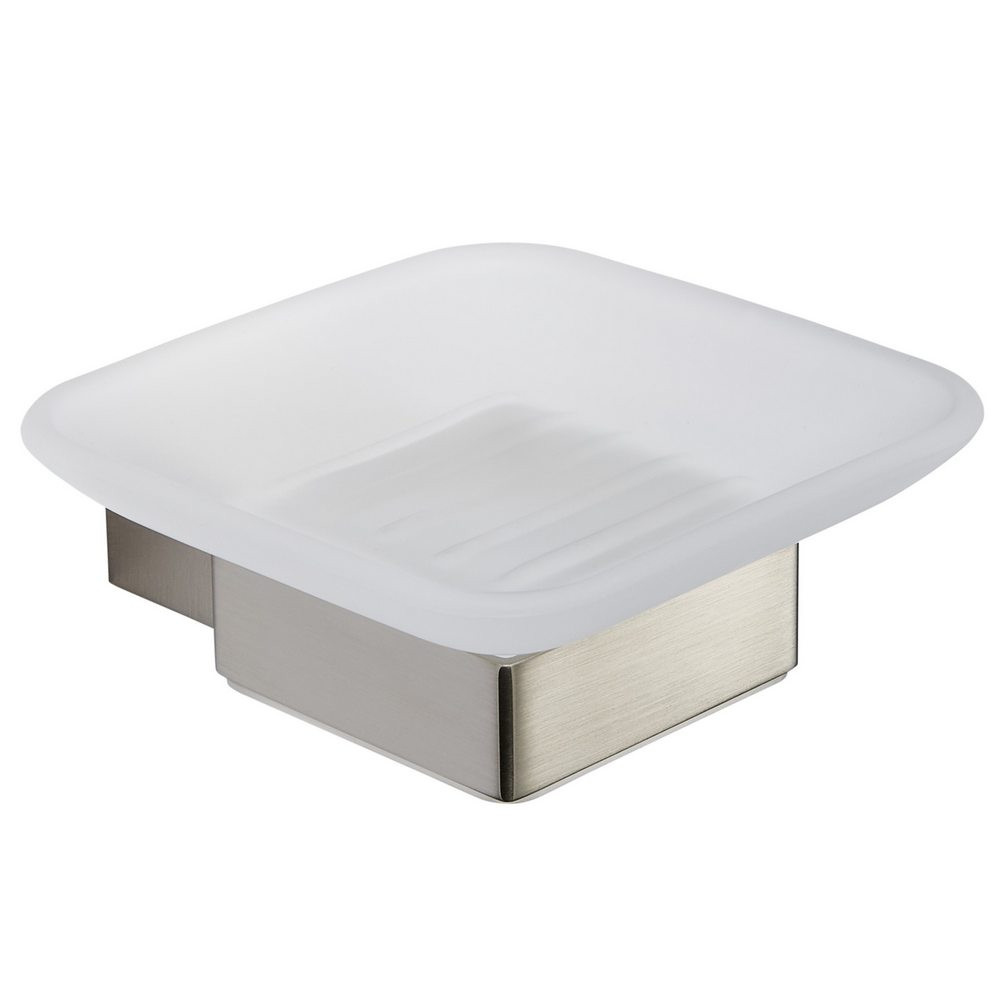 Kartell K Vit Premium Brushed Nickel Soap Dish Holder