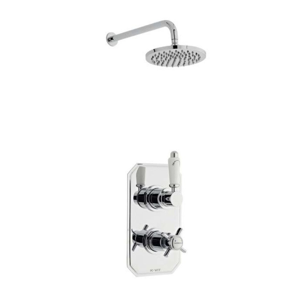 Kartell Klassique Thermostatic Concealed Shower with Fixed Overhead Drencher (1)