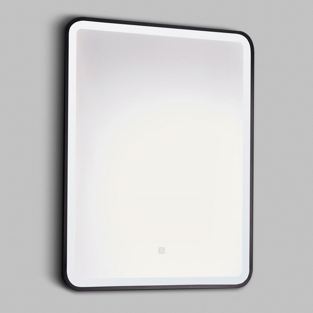 Kartell Nero Square LED 600 x 800mm Matt Black Mirror (1)