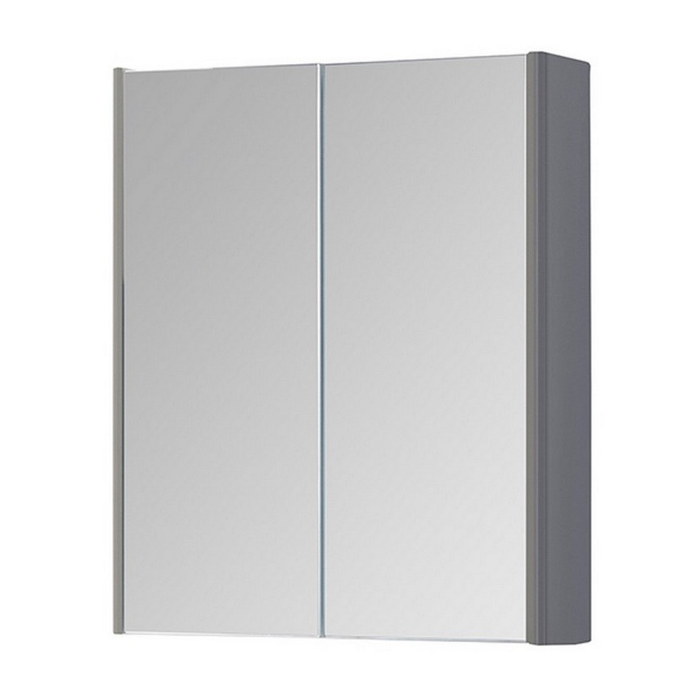 Kartell Options 500mm 2 Door Mirror Cabinet Basalt Grey