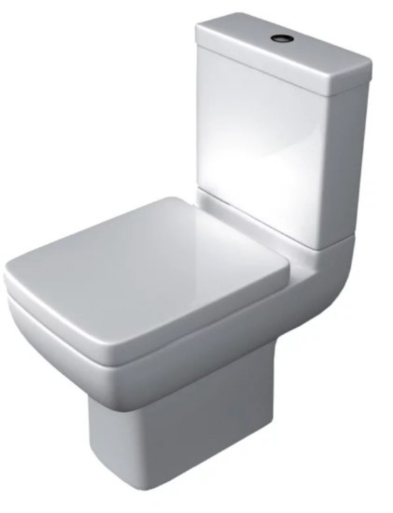 Kartell Options 600 Close to Wall Toilet Pan, Cistern & Soft Close Seat
