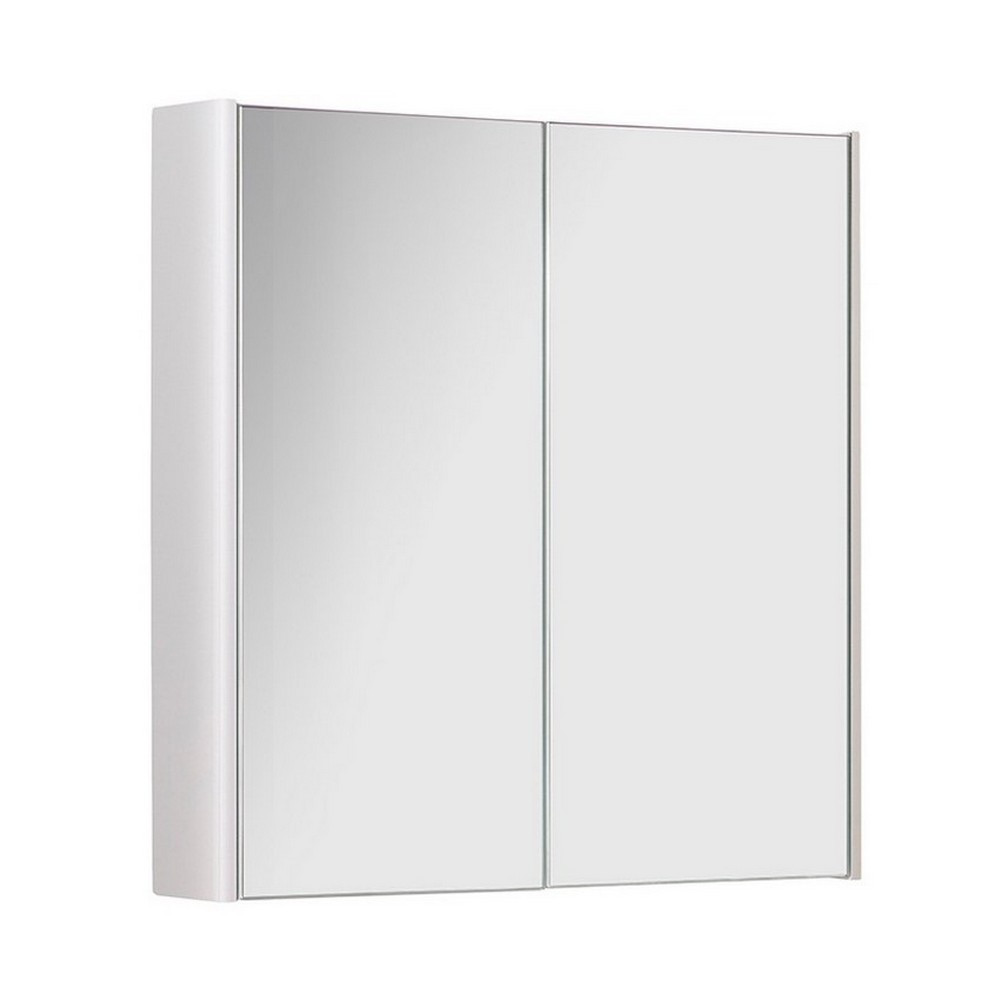 Kartell Options 600mm 2 Door Mirror Cabinet White (1)