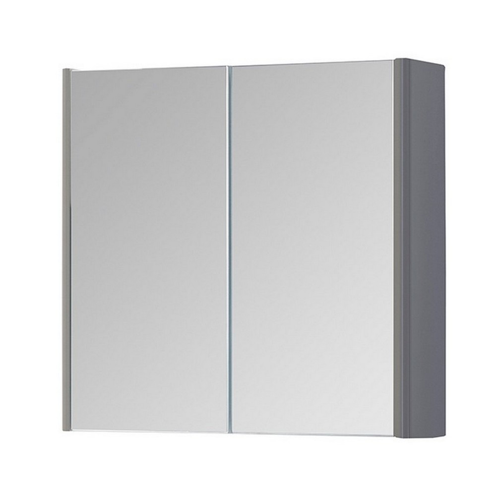 Kartell Options 800mm 2 Door Mirror Cabinet Basalt Grey
