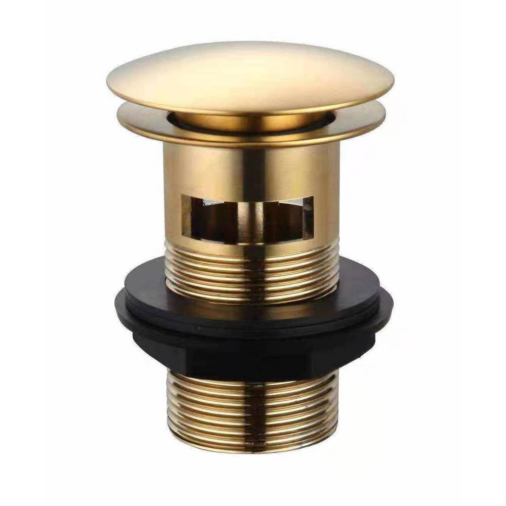 Kartell Ottone Clicker Basin Waste Slotted Brushed Brass