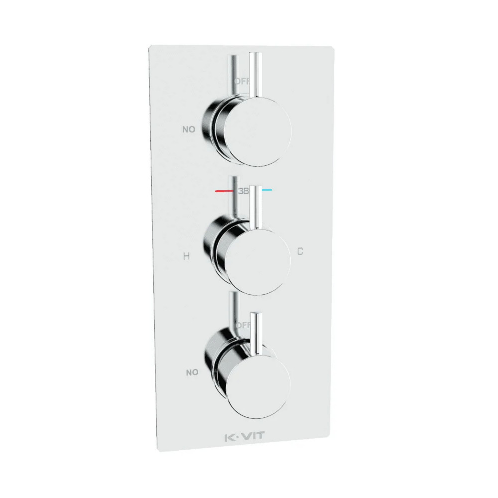Kartell Plan Concealed Thermostatic Triple Shower Valve