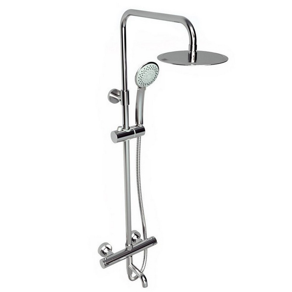 Kartell Plan Thermostatic Bar Shower With Rigid Riser and Bath Filler Spout