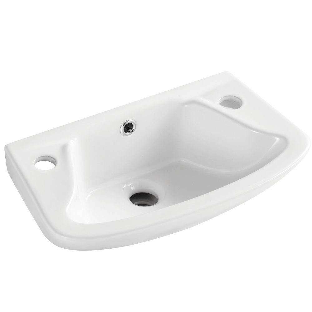 Kartell Proton 460mm 2TH Wall Hung Cloakroom Basin