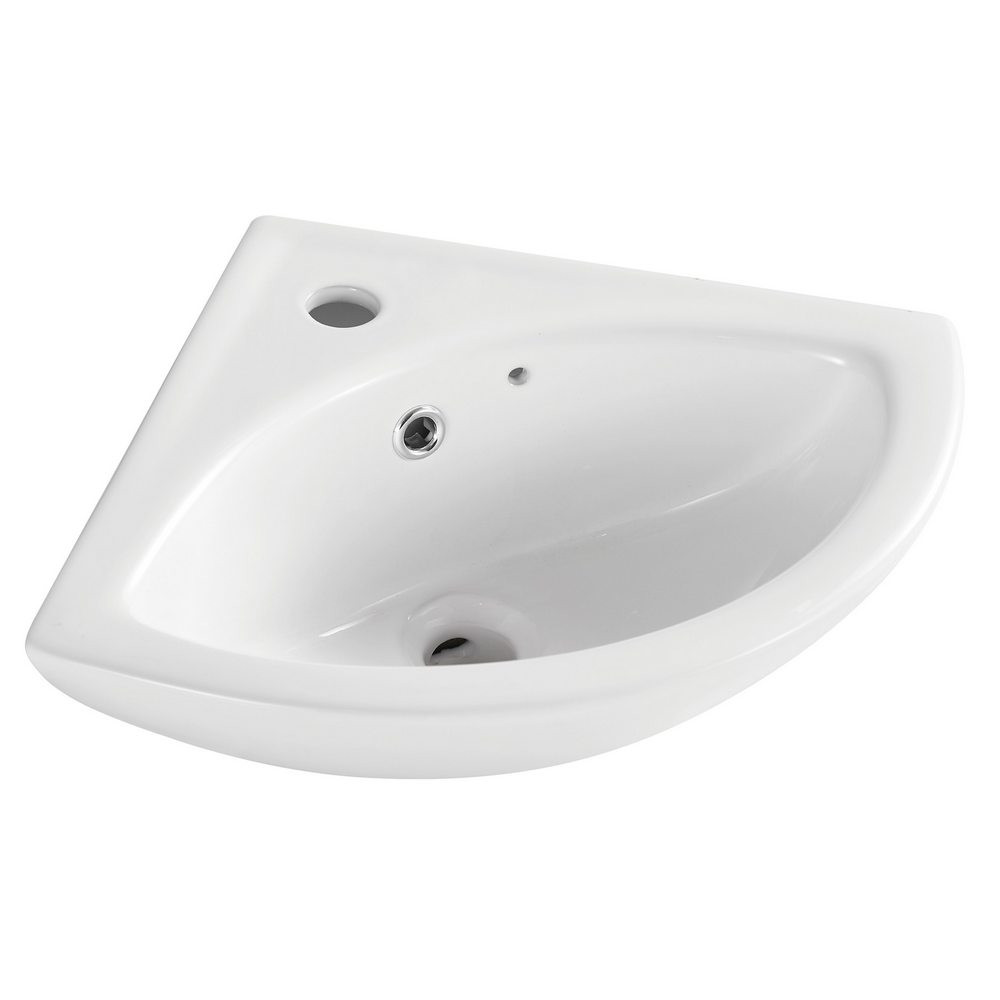Kartell Proton 520mm 1TH Wall Hung Corner Basin