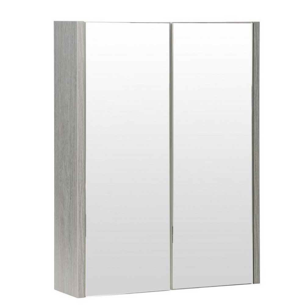Kartell Purity Silver Oak 500mm Mirror Cabinet (1)
