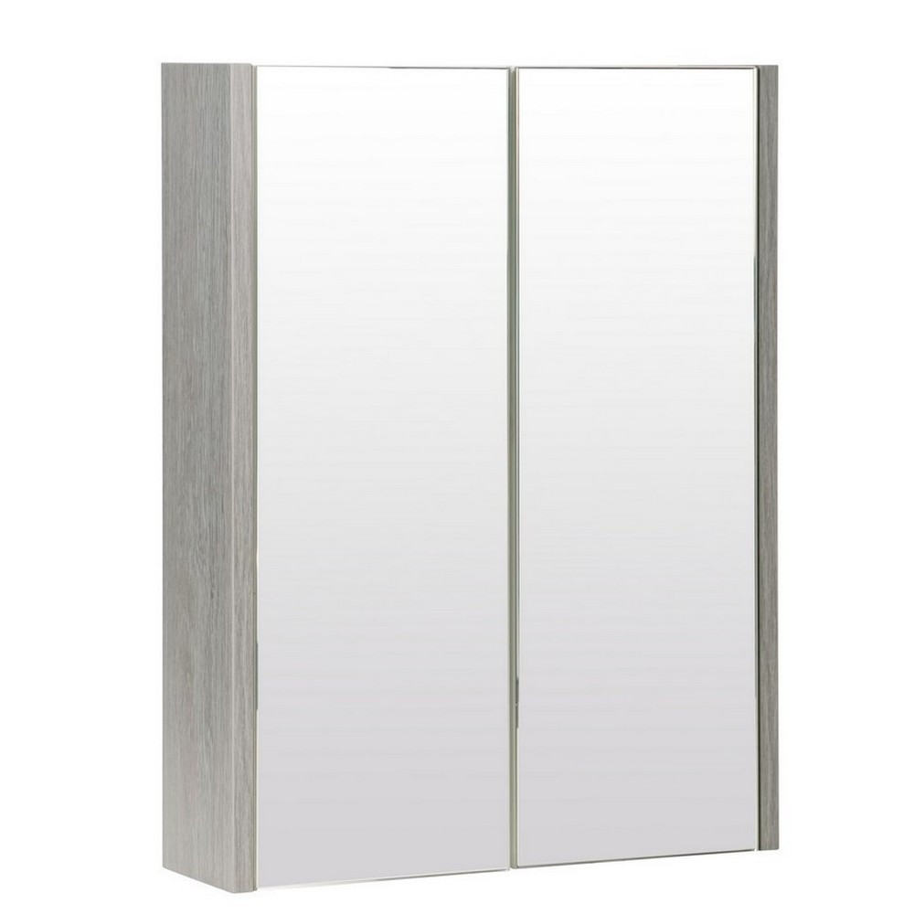 Kartell Purity Silver Oak 500mm Mirror Cabinet