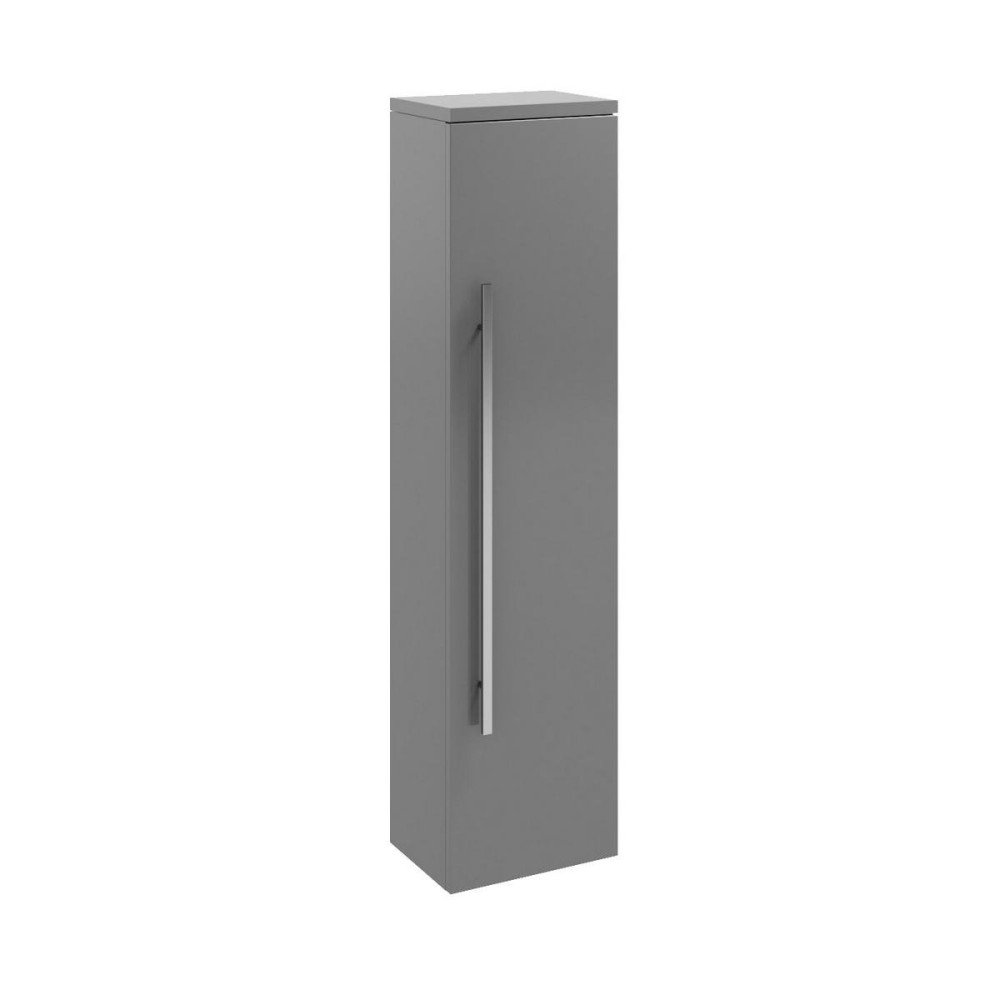 Kartell Purity Wall Mounted Side Unit - Storm Grey Gloss