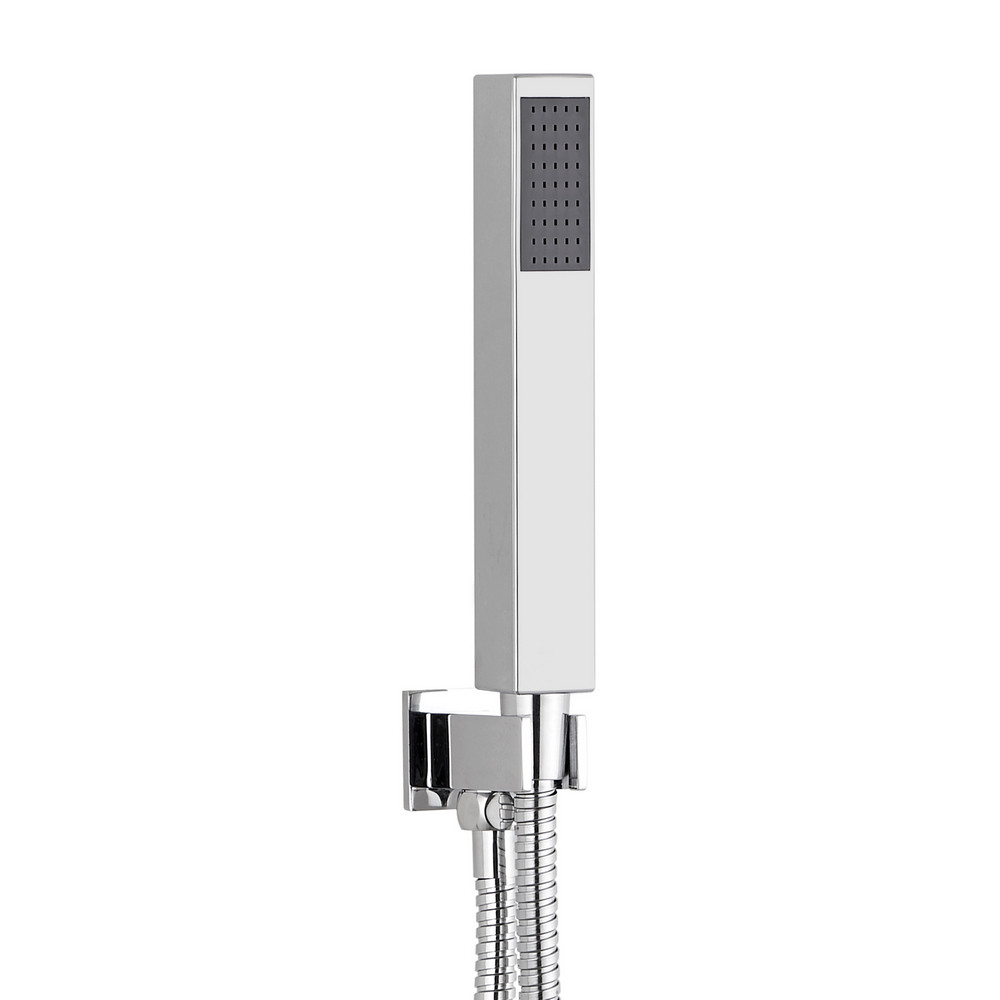 Kartell Square Outlet Elbow with Wall Bracket and Handset