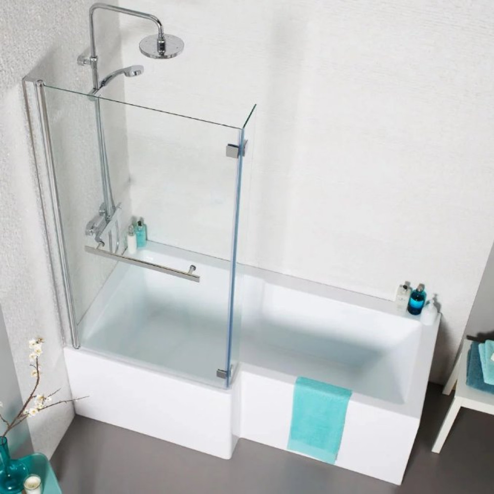 Kartell Tetris Square Shaped Shower Bath 1500 X 850mm Left Hand