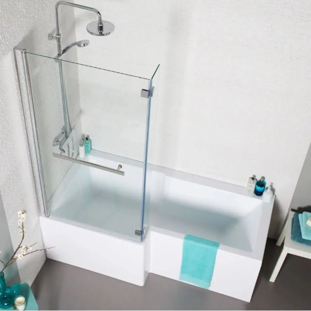 Kartell Tetris Square Shaped Shower Bath 1700 X 850mm Left Hand