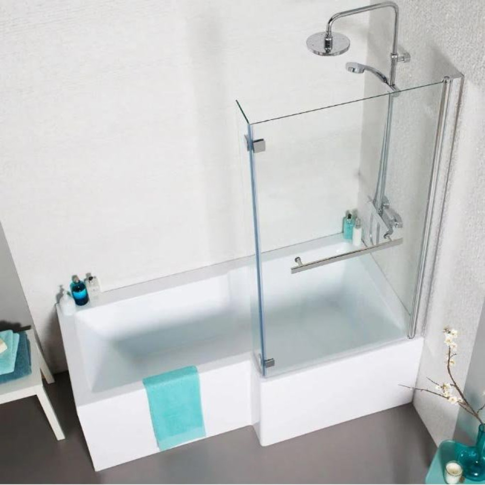Kartell Tetris Square Shaped Shower Bath 1700 X 850mm Right Hand