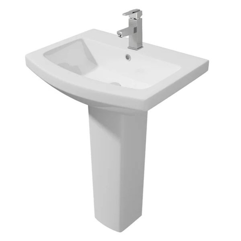 Kartell Trim 550mm 1th Basin with Full Pedestal