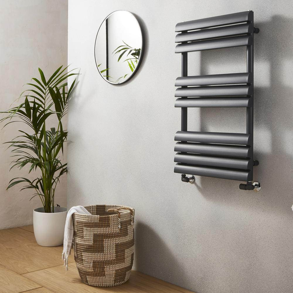 Kartell Venetian Anthracite Towel Rail 850 x 500mm