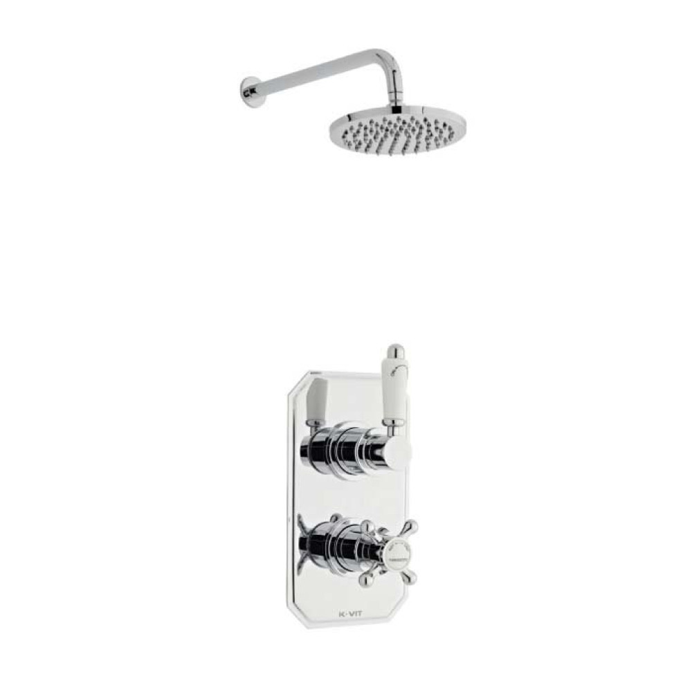 Kartell Viktory Thermostatic Concealed Shower with Fixed Overhead Drencher (1)