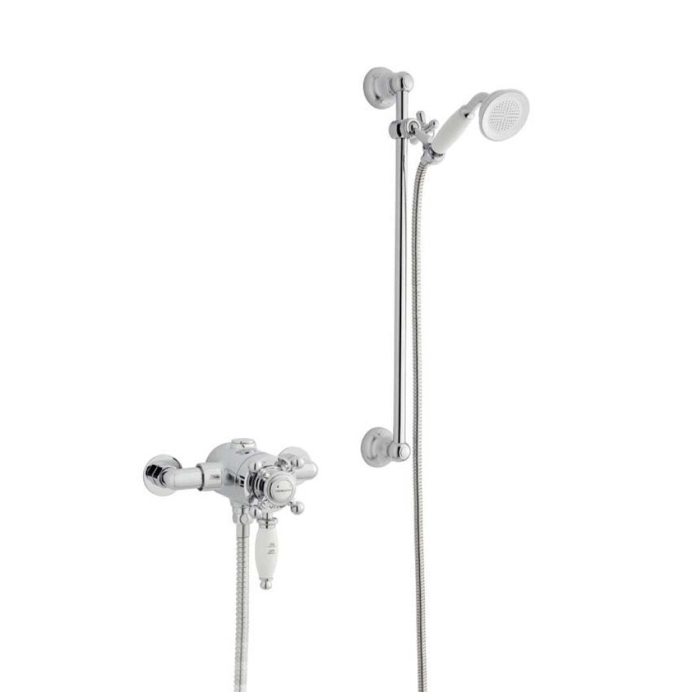 Kartell Viktory Thermostatic Exposed Shower with Adjustable Slide Rail Kit