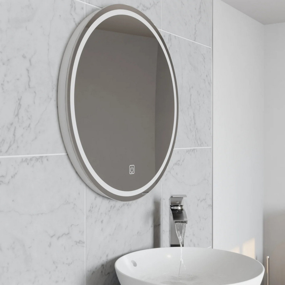 Kartell Vista 600mm LED Round Bathroom Mirror