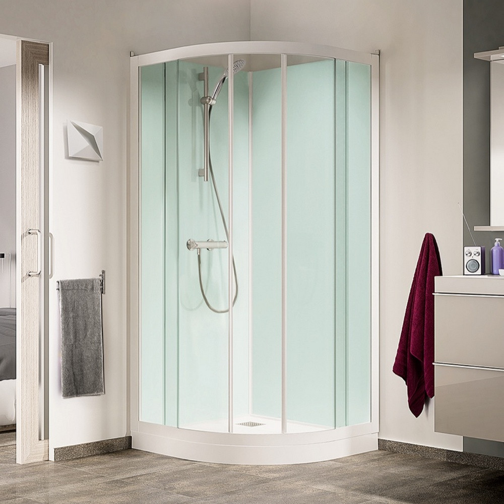 Kinedo Kineprime Glass 800mm Quadrant Sliding Shower Cubicle