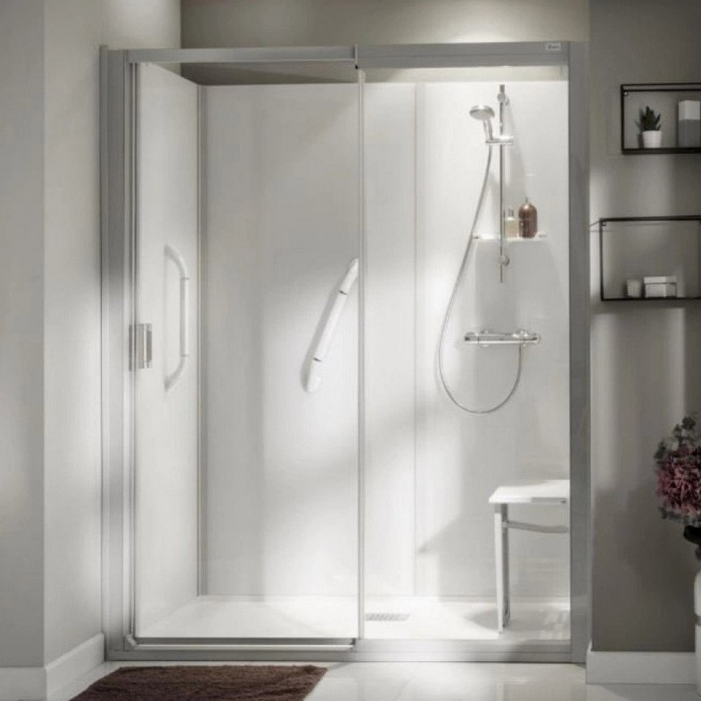 Kinemagic 7 Serenity 1600 x 700mm Recess Thermo Sliding Shower Cubicle
