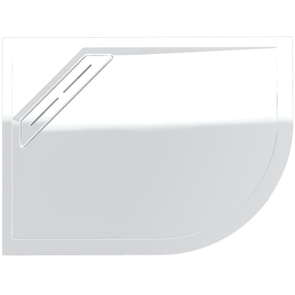 Kudos Connect 2 Left Hand Offset Quadrant Slip Resistant Shower Tray 1000 x 900mm