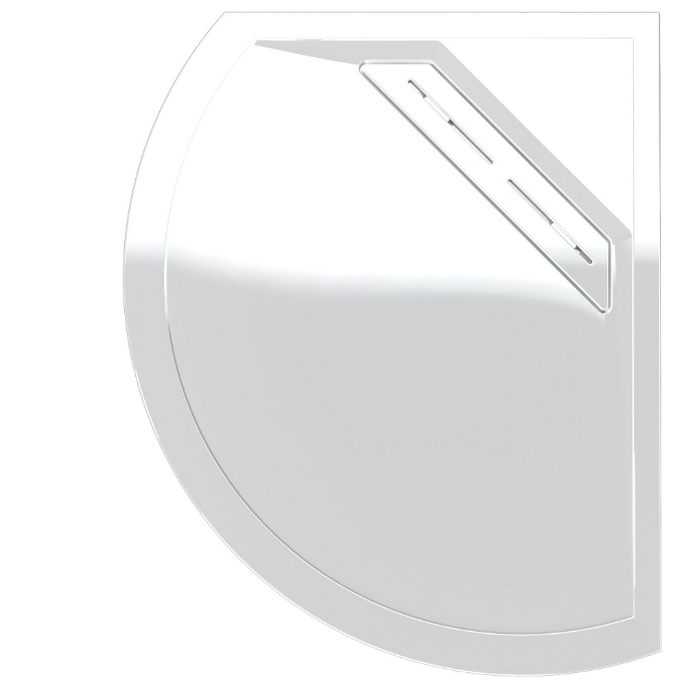 Kudos Connect 2 Right Hand Offset Curved Slip Resistant Shower Tray 1200 x 900mm