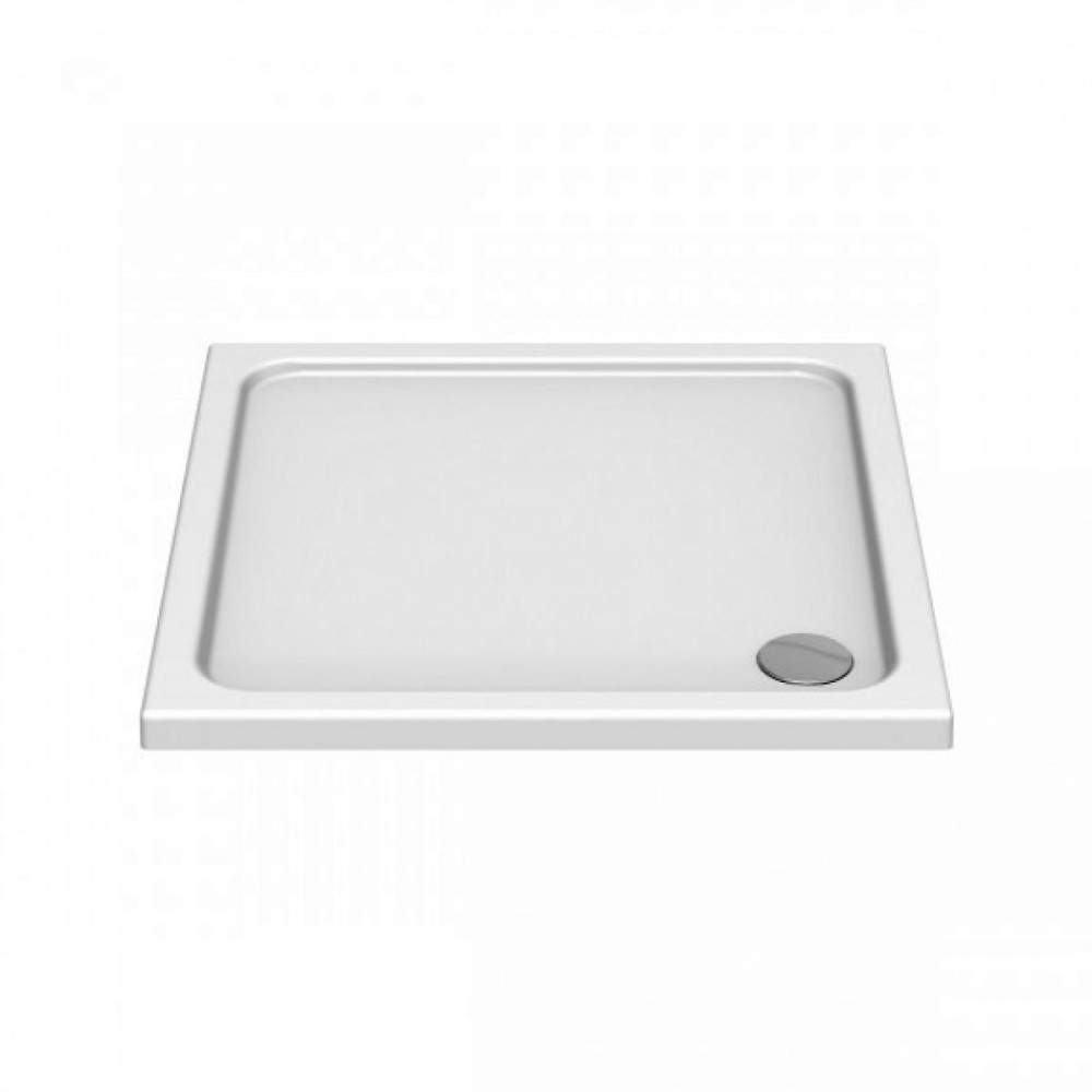 Kstone 800 x 800mm Square Shower Tray with Corner Waste