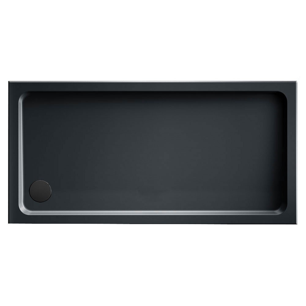 Kudos Kstone Slip Resistant Slate Grey 1000 x 760mm Rectangle Shower Tray (1)