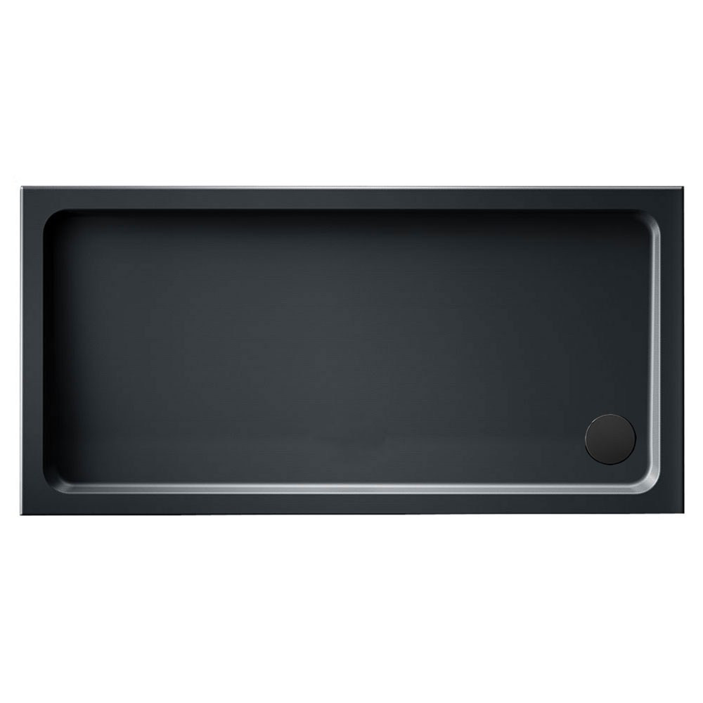 Kudos Kstone Slip Resistant Slate Grey 1000 x 900mm Rectangle Shower Tray (1)