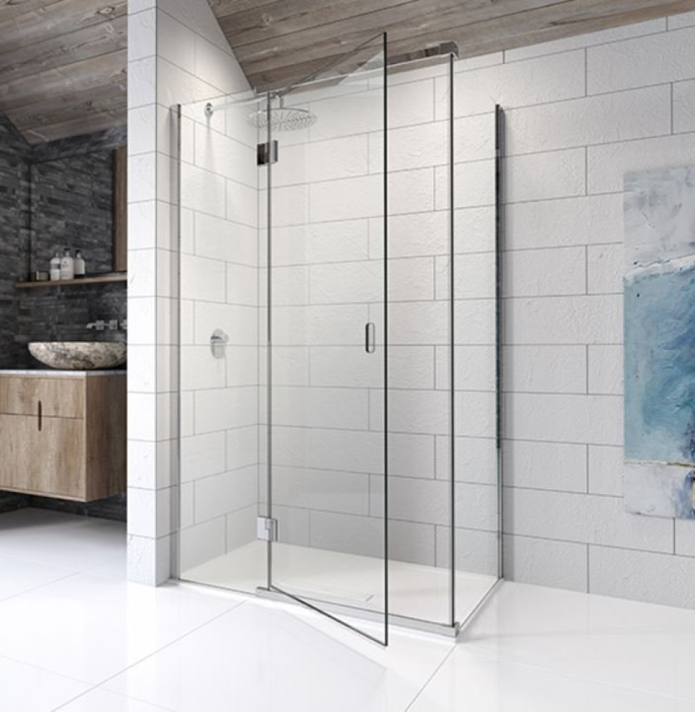 Kudos Pinnacle8 1200mm Hinged Shower Door For Corner