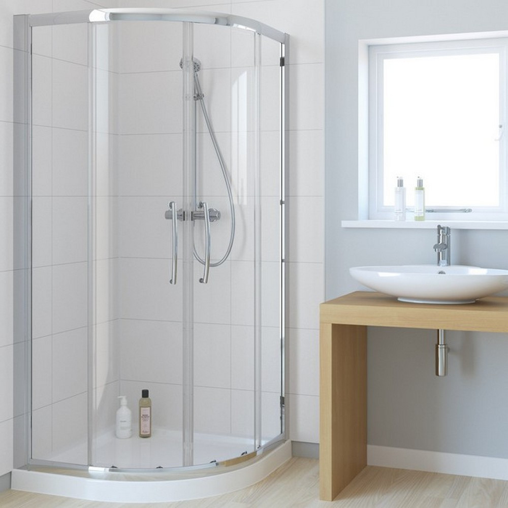 Lakes 1000 x 1000mm Single Rail Quadrant Shower Enclosure