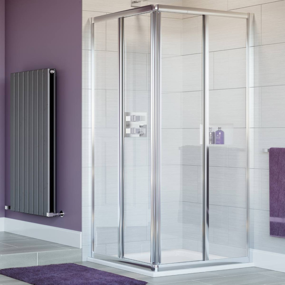 Lakes Bathrooms 900mm Corner Entry Shower Enclosure (1)