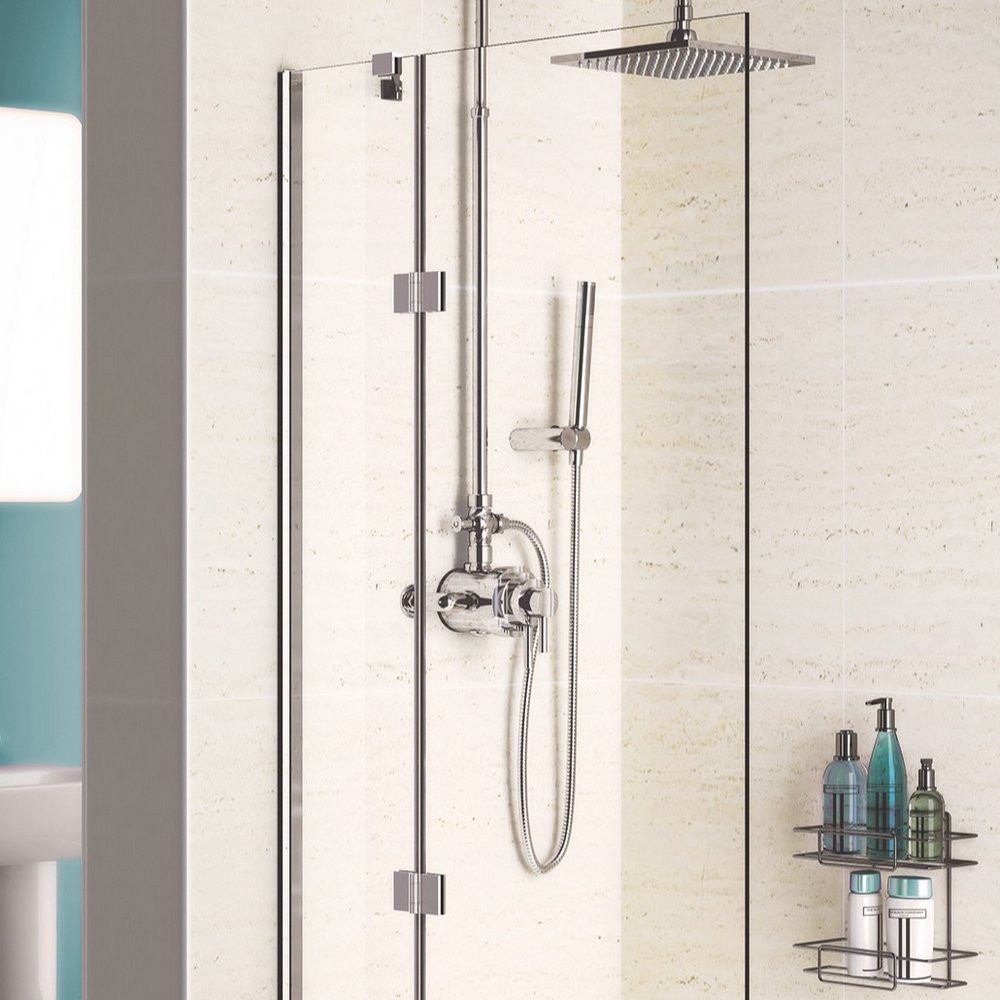 Lakes Coastline 900mm Left Hand Hinged Bath Screen