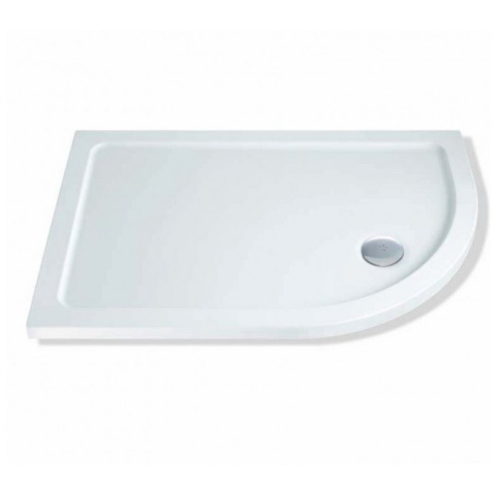 Lakes Low Profile 1000 x 800mm Offset Quadrant Shower Tray & Fast Flow Waste Right Hand (1)