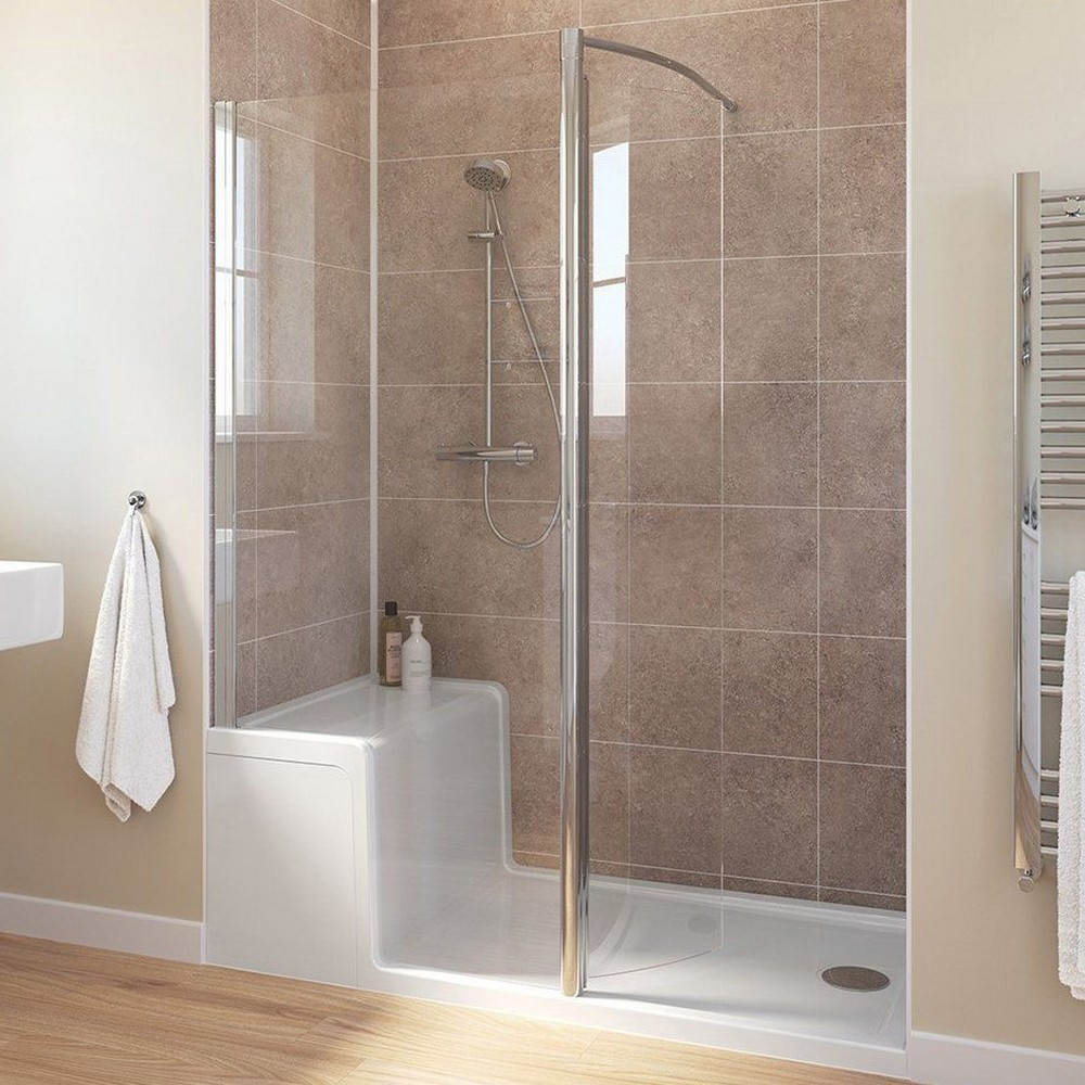 Lakes Right Hand Walk-In Enclosure with Seated Shower Tray (1)