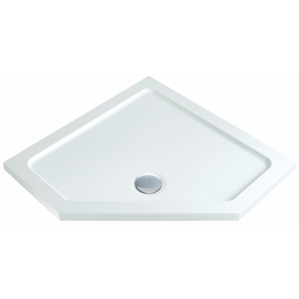 MX 900 x 900 Flat Top Shower Tray Durastone Low Profile Pentangle