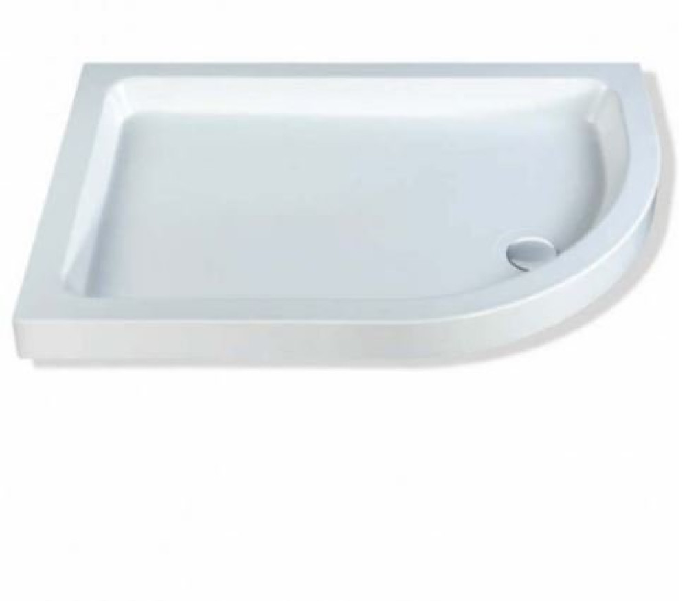 MX Classic Offset Quadrant Stone Resin Shower Tray 1200 x 800mm Right Hand