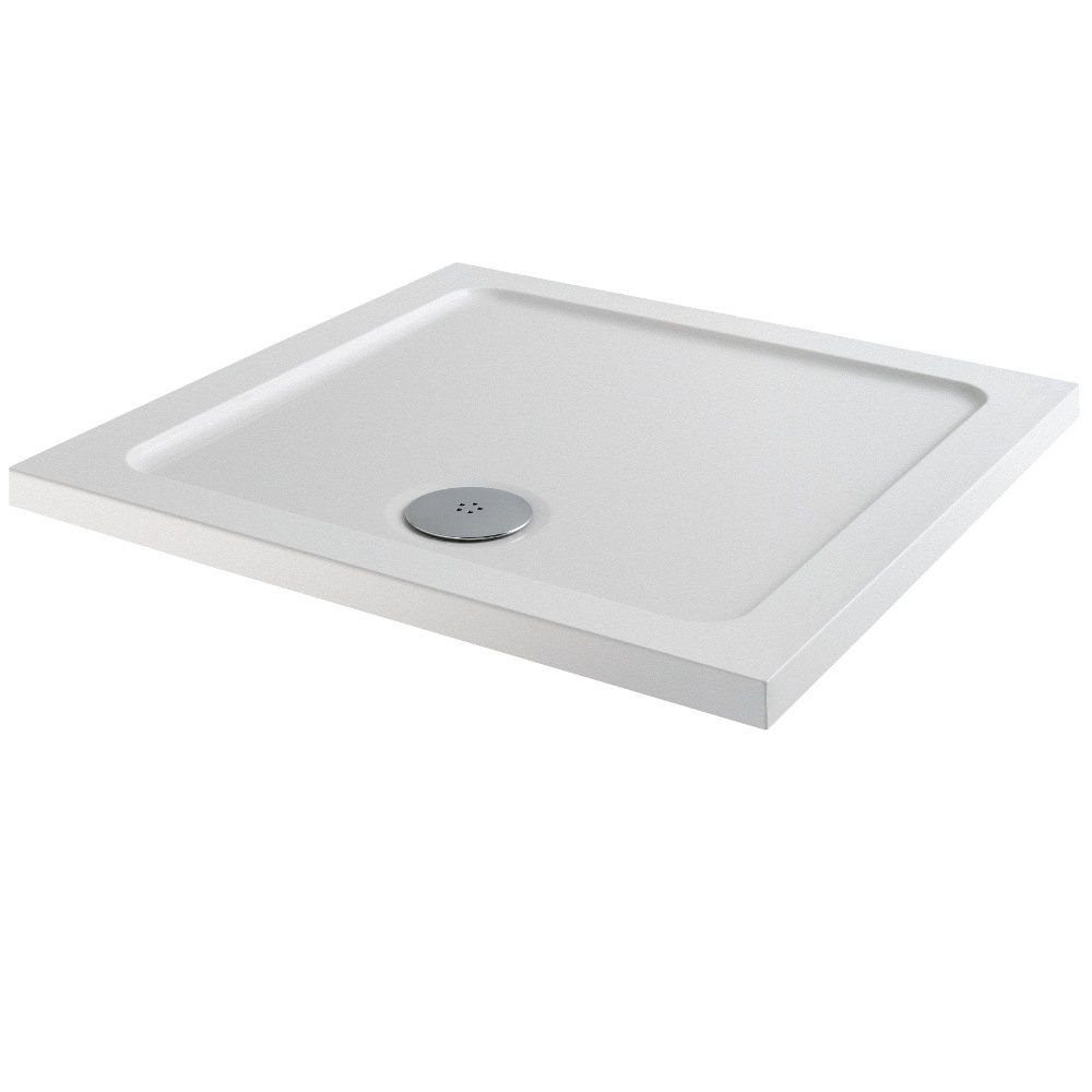 MX DucoStone 900 x 900mm Anti Slip Square Shower Tray with 90mm Waste