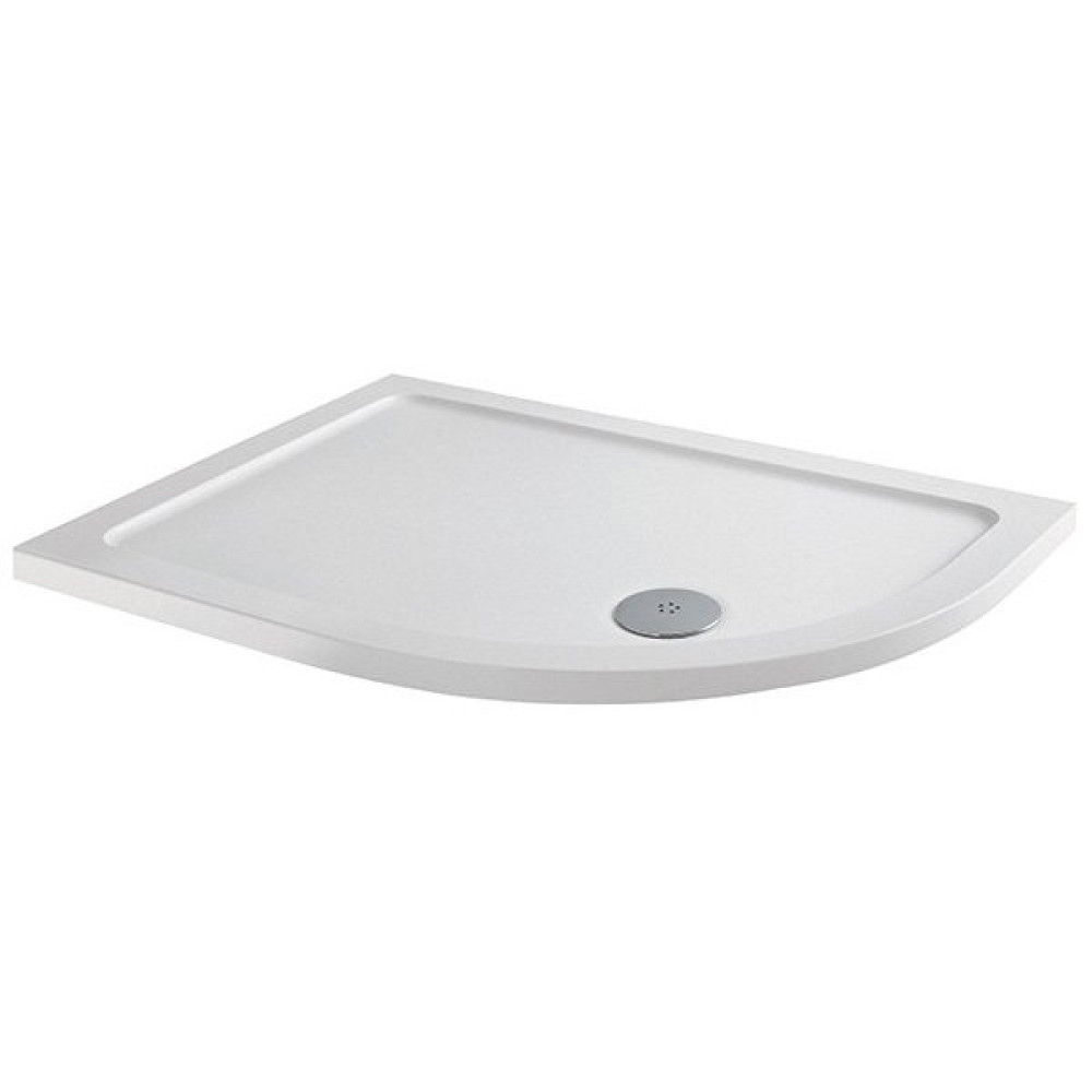 MX Elements 1000 x 800mm Right Hand Anti Slip Offset Quadrant Shower Tray