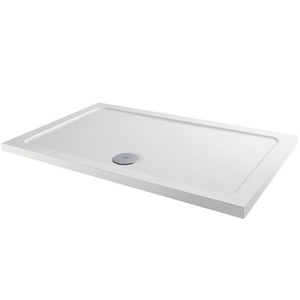 MX Elements 1100 x 800mm Anti Slip Rectangular Shower Tray with 90mm Waste (1)