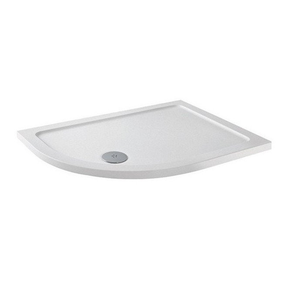 MX Elements 1300 x 800mm Left Hand Anti Slip Offset Quadrant Shower Tray with 90mm Waste (1)