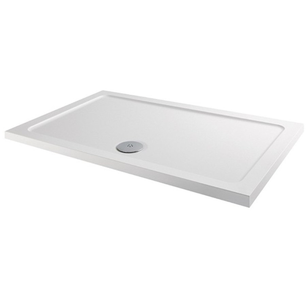 MX Elements 1500 x 700mm Anti Slip Rectangular Shower Tray with 90mm Waste