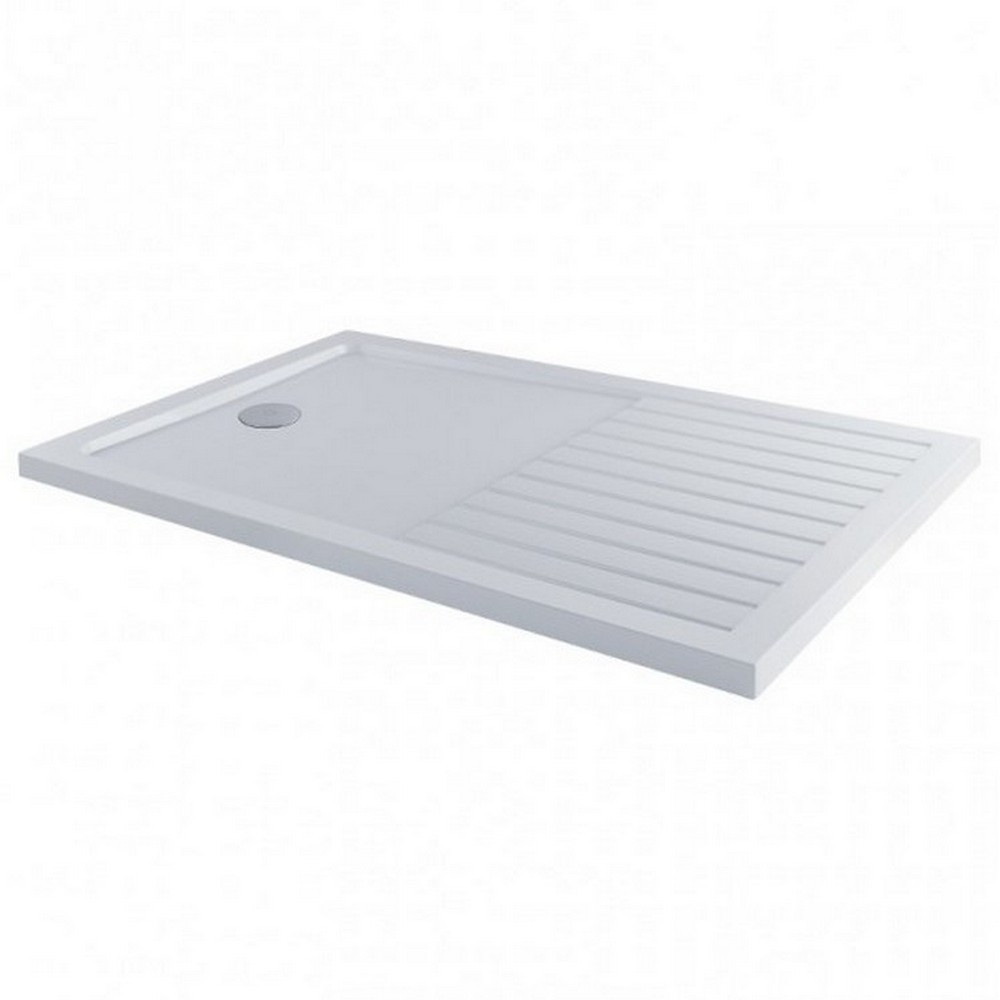 MX Elements 1400 x 900mm Flat Top Shower Tray with Walk In Drying Area (1)