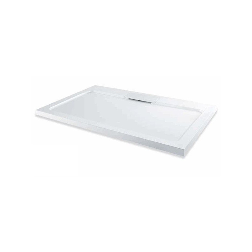 MX Expressions 1000 x 800mm Hidden Waste Rectangle Shower Tray LIVE