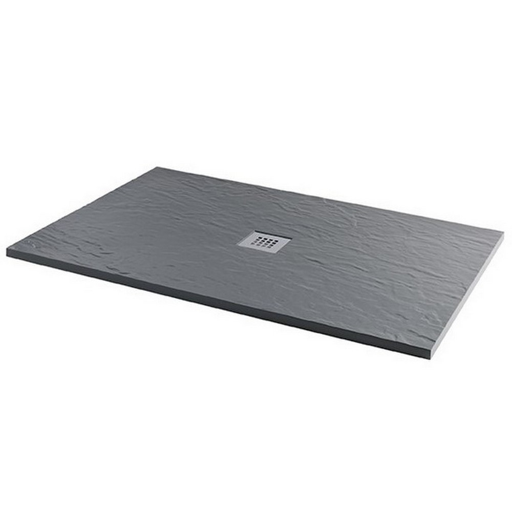 MX Minerals 1000 x 800mm Rectangle Ash Grey Shower Tray (1)