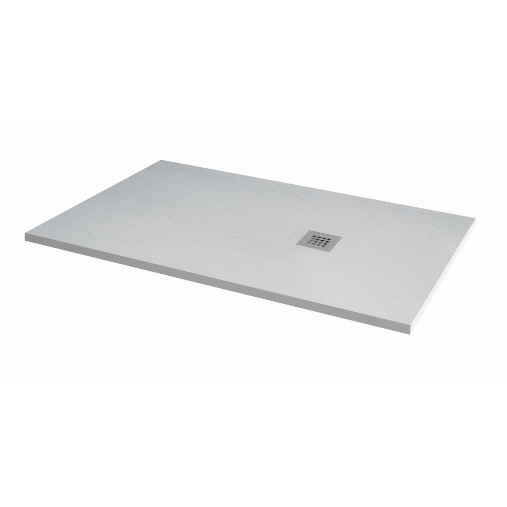 MX Minerals 1400 X 900mm Rectangle Ice White Shower Tray